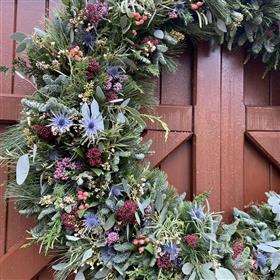 fwthumbChristmas gate wreath lilys Flowers Lightwater.jpg